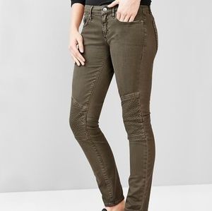 Gap 1969 moto always skinny jeans